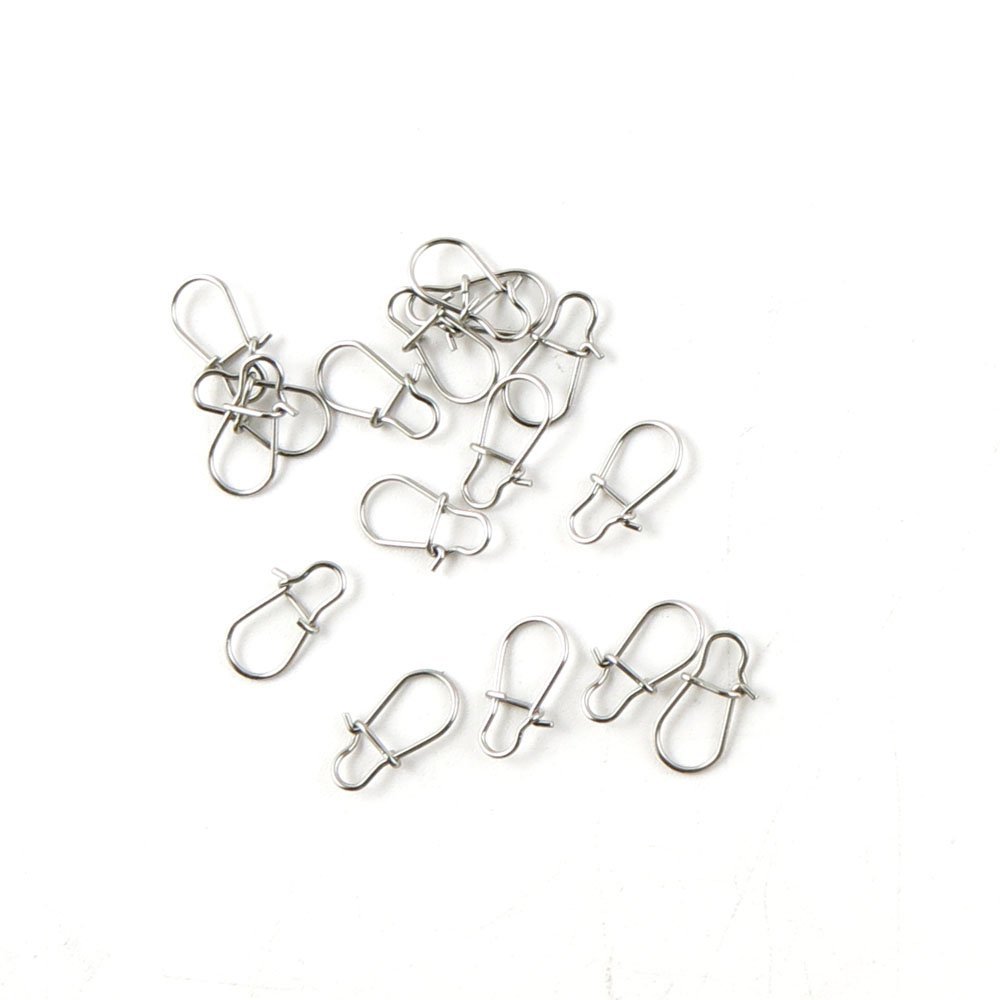 980 Pcs Fishing Swivel Sea Terminal Tackle Clip Connector Solid Coastlock Bulk Lots 03141 Enhanced Snap Test 5Kg 10MM Cross Lock