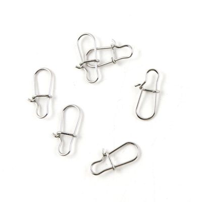 10 Pcs Fishing Swivel Sea Terminal Tackle Clip Connector Solid Coastlock Bulk Lots 09987 Enhanced Snap Test 9Kg 15MM Cross Lock