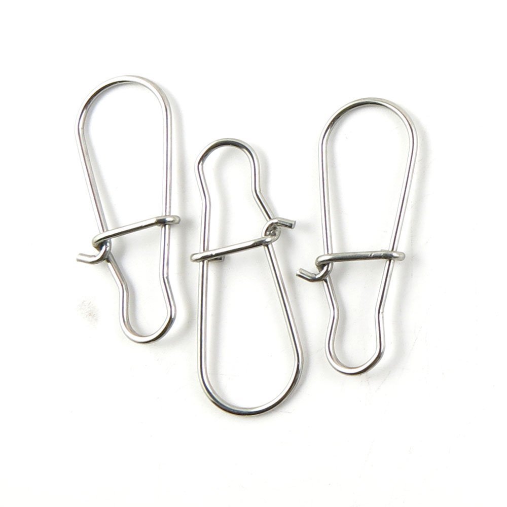170 Pcs Fishing Swivel Sea Terminal Tackle Clip Connector Solid Coastlock Bulk Lots 08784 Enhanced Snap Test 100Kg 50MM Cross Lock
