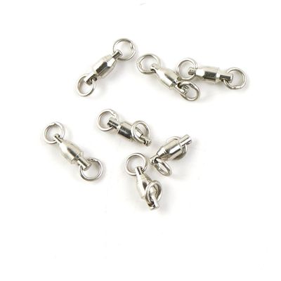 120 Pcs Fishing Swivel Sea Terminal Tackle Clip Connector Solid Coastlock Bulk Lots 03211 Ball Bearing Rolling Ring Test 20kg