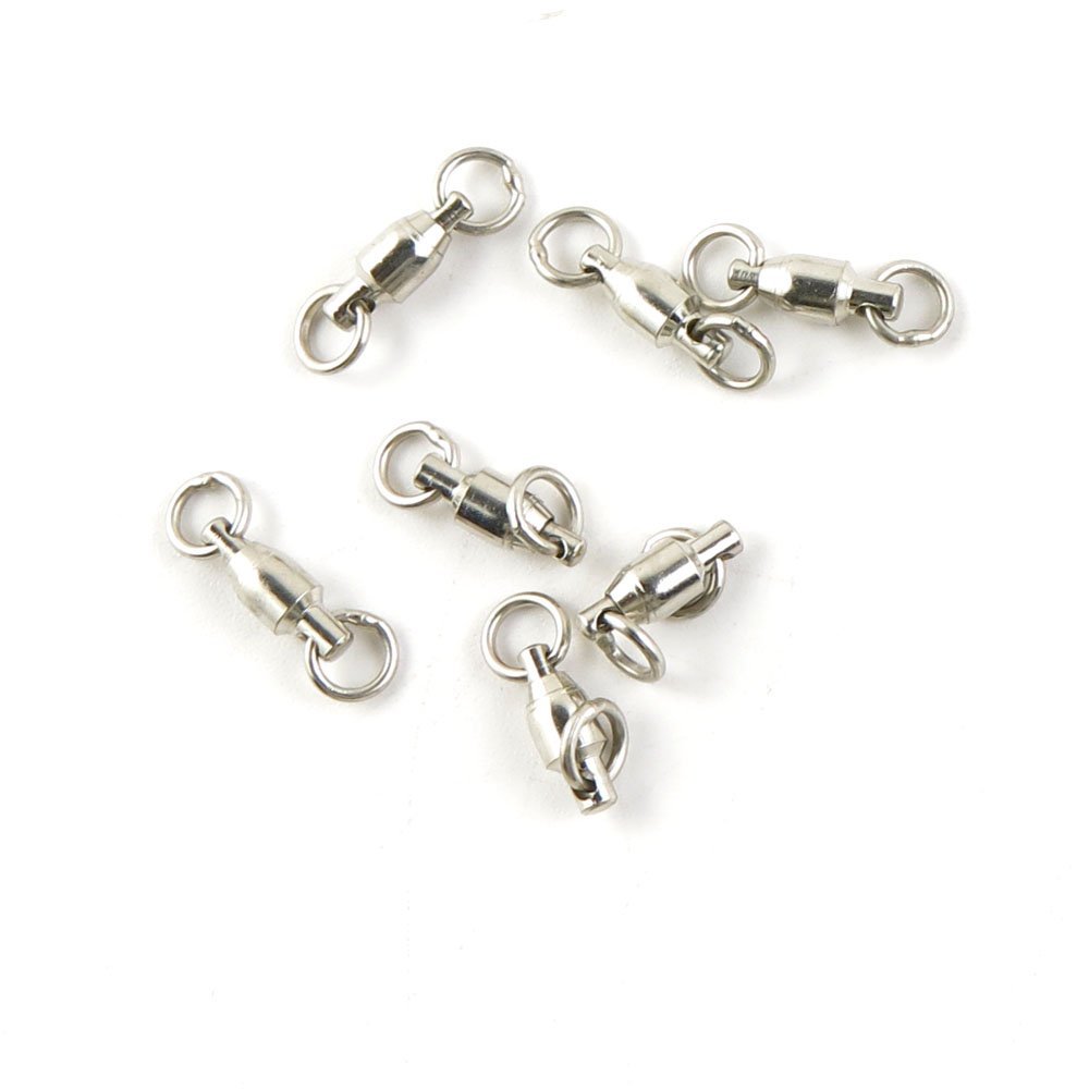 120 Pcs Fishing Swivel Sea Terminal Tackle Clip Connector Solid Coastlock Bulk Lots 03211 Ball Bearing Rolling Ring Test 20kg