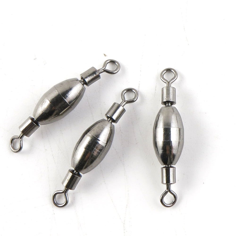 90 Pcs Fishing Swivel Sea Terminal Tackle Clip Connector Solid Coastlock Bulk Lots 09166 Rolling Copper Weight Cross Lock
