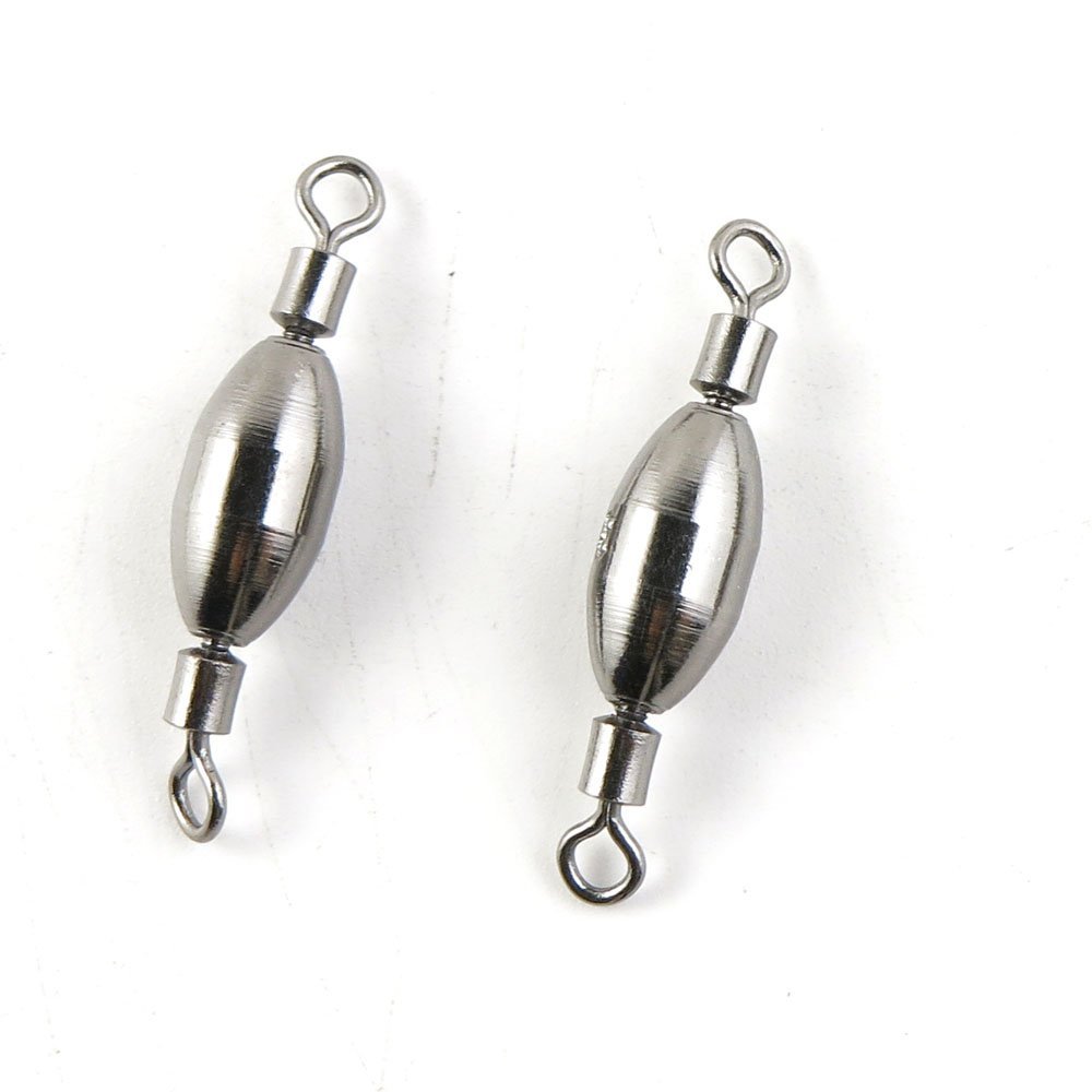90 Pcs Fishing Swivel Sea Terminal Tackle Clip Connector Solid Coastlock Bulk Lots 02773 Rolling Copper Weight Cross Lock