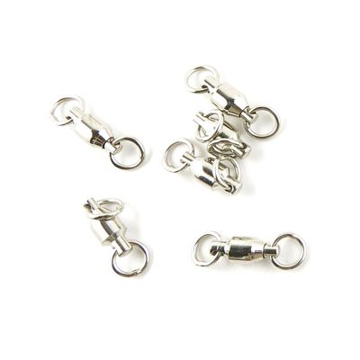 70 Pcs Fishing Swivel Sea Terminal Tackle Clip Connector Solid Coastlock Bulk Lots 00506 Ball Bearing Rolling Ring Test 80 kg