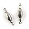 60 Pcs Fishing Swivel Sea Terminal Tackle Clip Connector Solid Coastlock Bulk Lots 09190 Rolling Copper Weight Cross Lock view 1