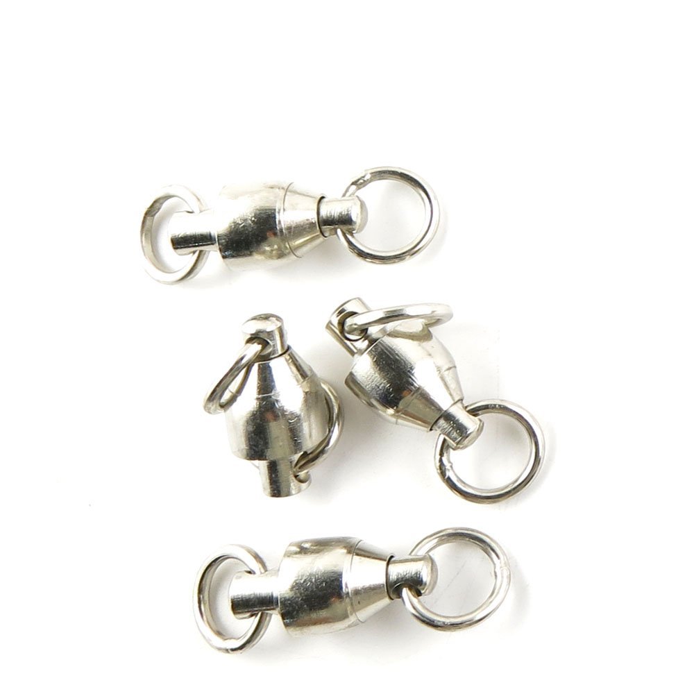30 Pcs Fishing Swivel Sea Terminal Tackle Clip Connector Solid Coastlock Bulk Lots 06251 Ball Bearing Rolling Ring Test 160kg