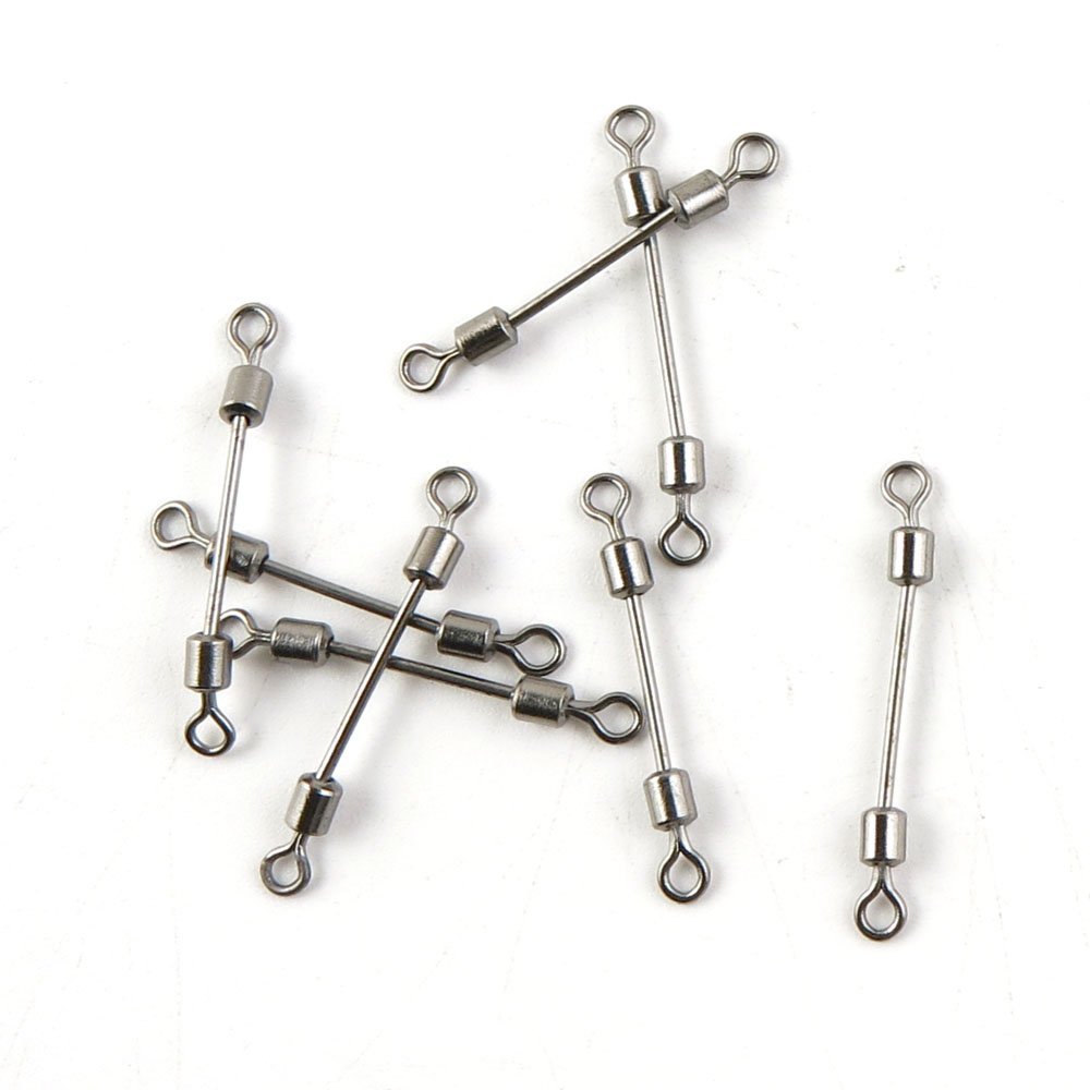440 Pcs Fishing Swivel Sea Terminal Tackle Clip Connector Solid Coastlock Bulk Lots 08645 Lead Sheet 11MM Cross Lock