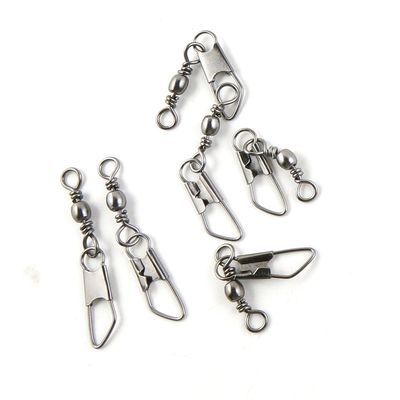 300 Pcs Fishing Swivel Sea Terminal Tackle Clip Connector Solid Coastlock Bulk Lots 06903 Snap Rolling Test 19kg Cross Lock