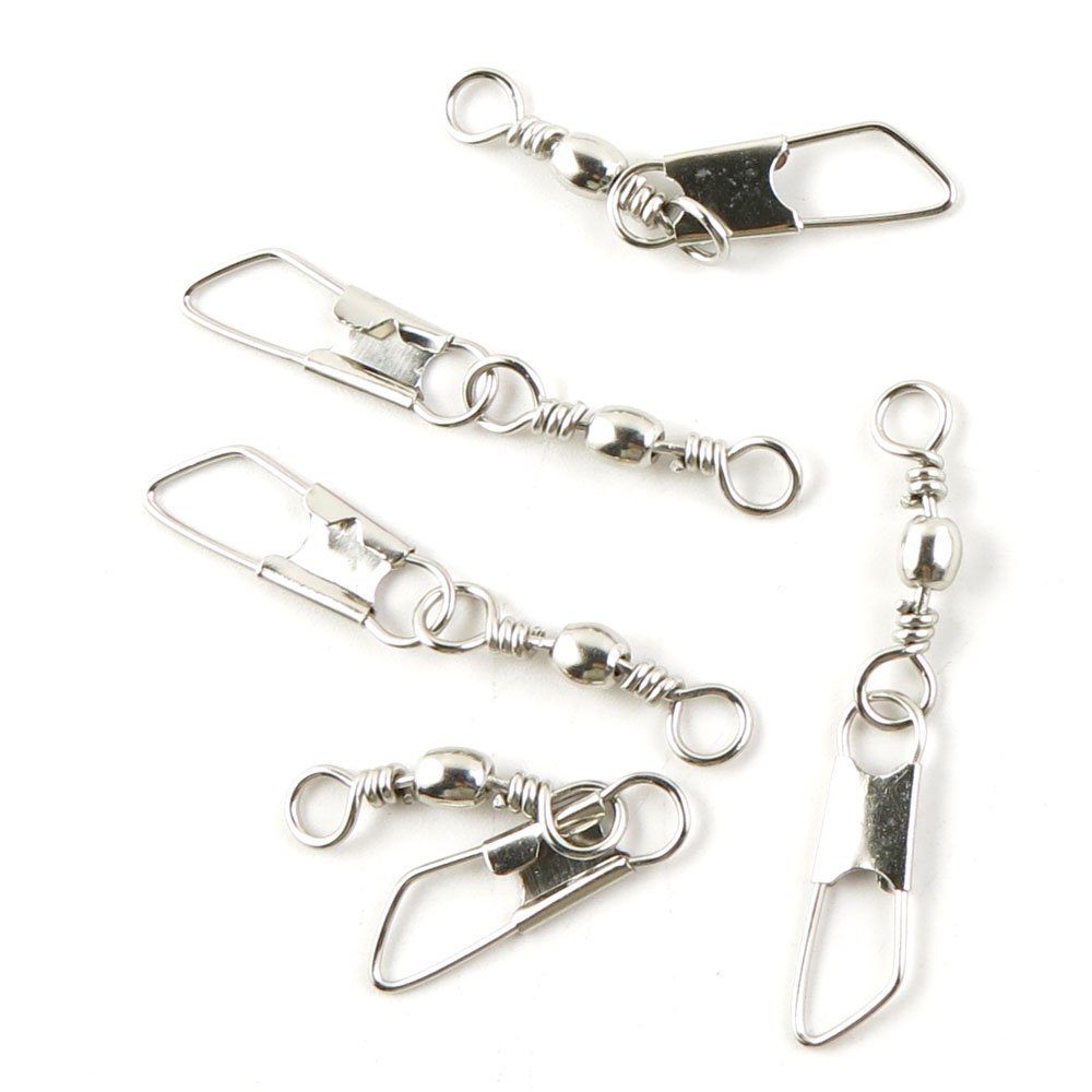 350 Pcs Fishing Swivel Sea Terminal Tackle Clip Connector Solid Coastlock Bulk Lots 04868 Snap Rolling Test 19kg Cross Lock
