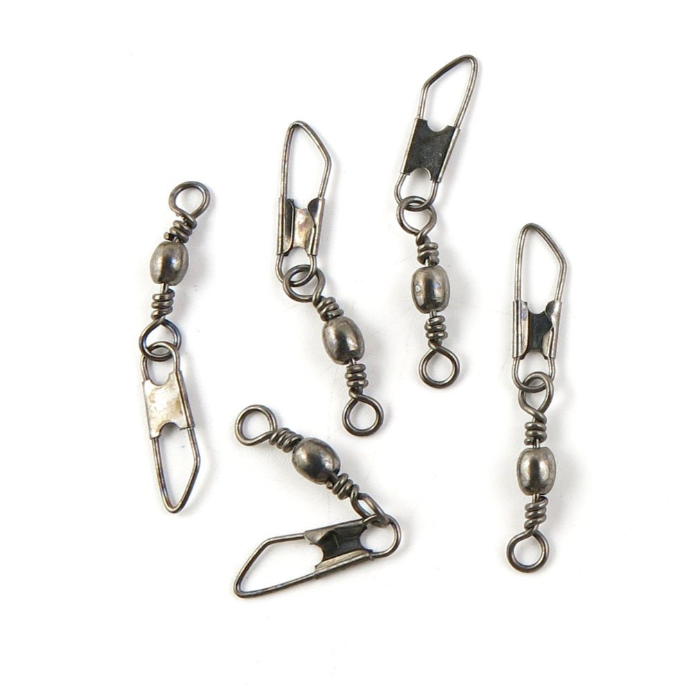 420 Pcs Fishing Swivel Sea Terminal Tackle Clip Connector Solid Coastlock Bulk Lots 09969 Snap Rolling Test 12kg Cross Lock