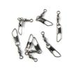 10 Pcs Fishing Swivel Sea Terminal Tackle Clip Connector Solid Coastlock Bulk Lots 07745 Snap Rolling Test 12kg Cross Lock view 1