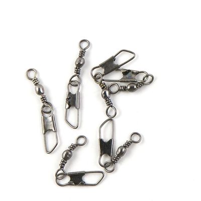 10 Pcs Fishing Swivel Sea Terminal Tackle Clip Connector Solid Coastlock Bulk Lots 07192 Snap Rolling Test 8kg Cross Lock