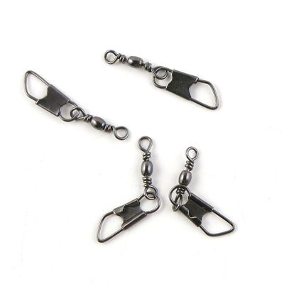 10 Pcs Fishing Swivel Sea Terminal Tackle Clip Connector Solid Coastlock Bulk Lots 03873 Snap Rolling Test 5kg Cross Lock
