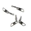 10 Pcs Fishing Swivel Sea Terminal Tackle Clip Connector Solid Coastlock Bulk Lots 03873 Snap Rolling Test 5kg Cross Lock view 1