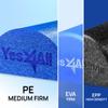 Yes4All Medium Firm Round PE Foam Roller for Pilates, Yoga, Stretching, Balance & Core Exercises - 18 inch Blue view 2
