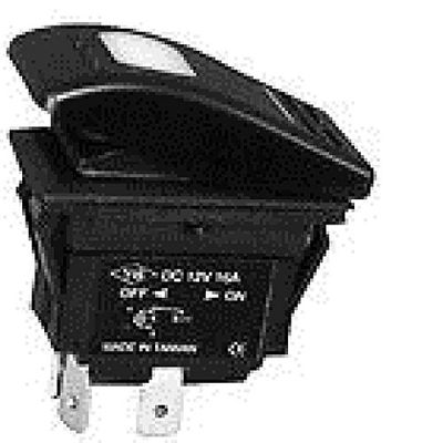 New MARPAC Marine Boat Illuminated Euro-Style Switch On-Off-On, SPDT 7-1144