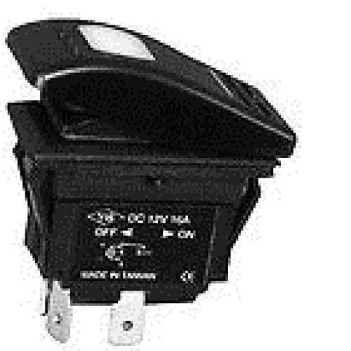 New MARPAC Marine Boat Illuminated Euro-Style Switch On-Off-On, SPDT 7-1144