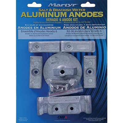 Boating Accessories New Mercury Verado 6CYL Anode Kit Aluminum Outboard Zincs MTR CMVERADO6KITA