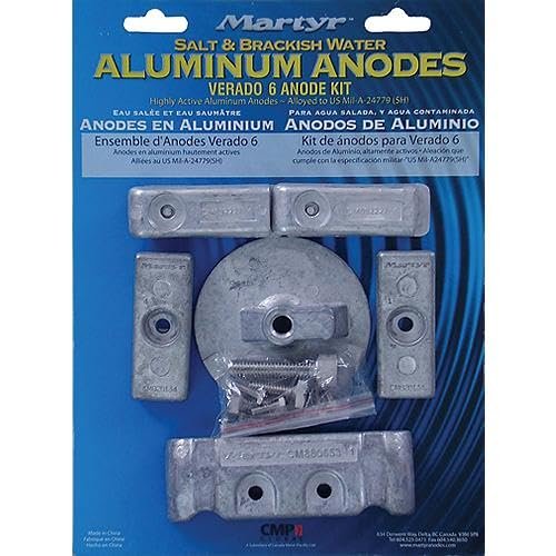 Boating Accessories New Mercury Verado 6CYL Anode Kit Aluminum Outboard Zincs MTR CMVERADO6KITA