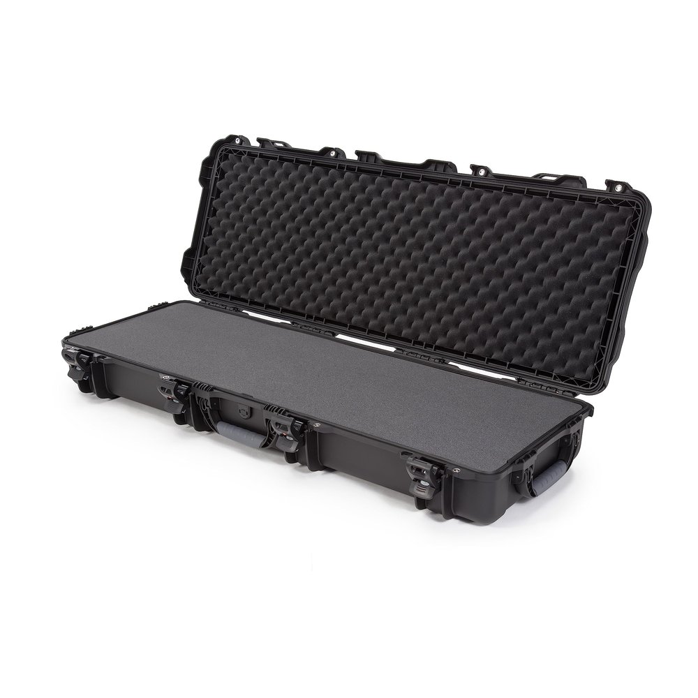 NANUK 990 Hard Case 47 with Wheels & Customizable Foam Insert, IP67 Waterproof & Crushproof, Rugged Construction for Ultimate Protection, Made in North America Black (47.1 x 17.3 x 6.6)