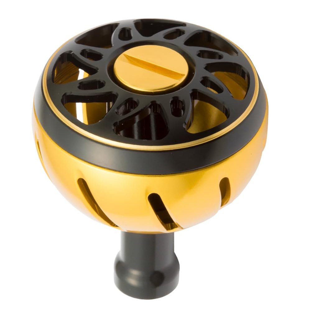 Daiwa SLP Works Handle Knob, SLPW Aluminum Round Knob, Large, Electric and Bi-Axle Reel, Gold Reel