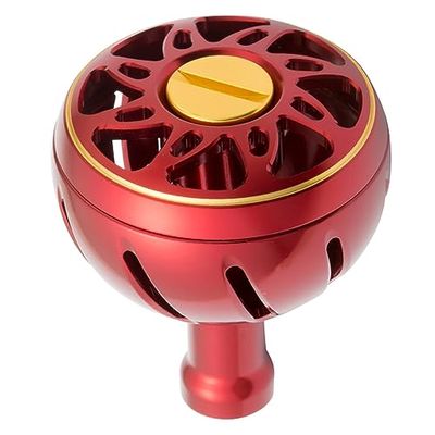 Daiwa SLP Works Handle Knob, SLPW Aluminum Round Knob, Large, Electric and Bi-Axle Reel, Red Reel