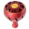 Daiwa SLP Works Handle Knob, SLPW Aluminum Round Knob, Large, Electric and Bi-Axle Reel, Red Reel view 1