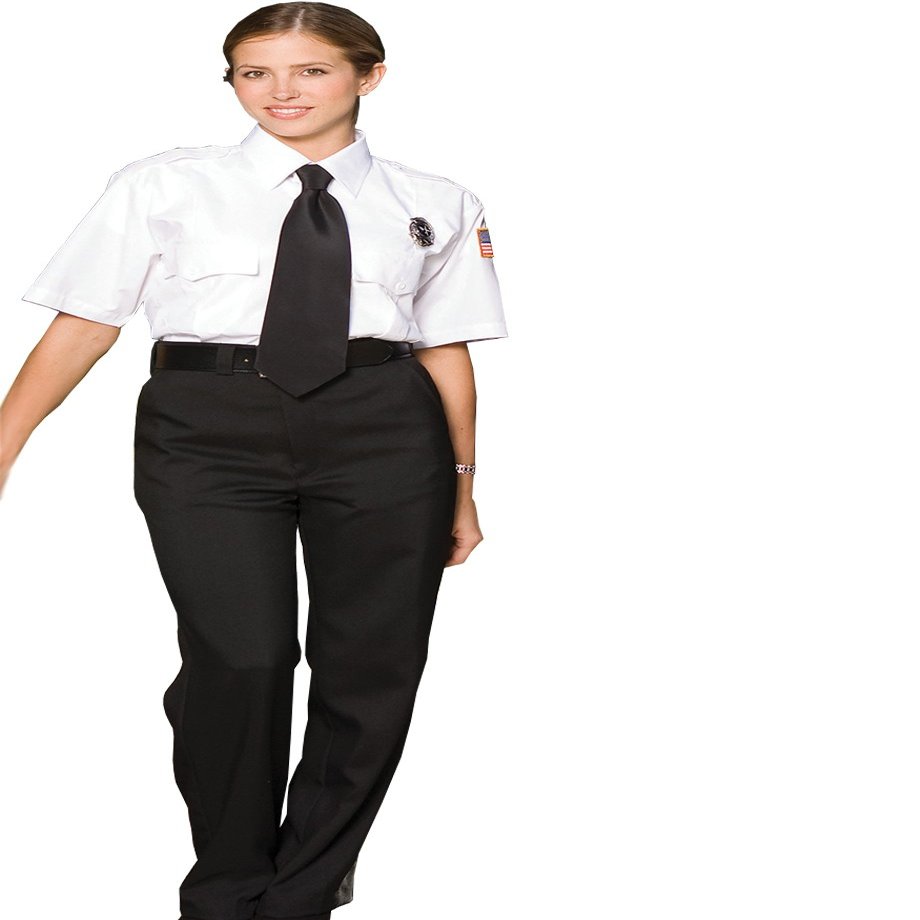 Ed Garments Women's Classic Fit Flat Front Security Pant, Black, 20W 28
