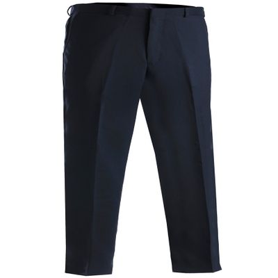 Ed Garments Men's Classic Flat Front Security Pant, Dark Navy, 30 32