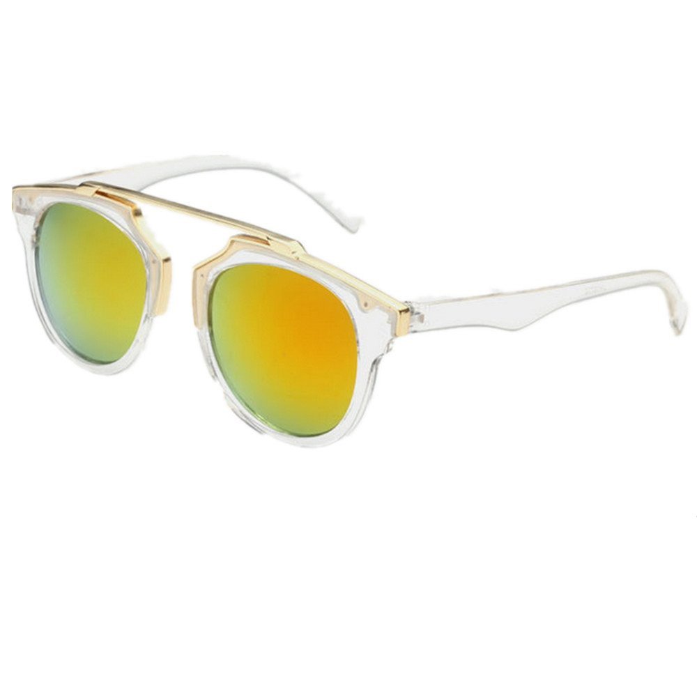 Shiratori Woman's Retro Style Sunglasses Plastic Frame Glasses Lady Outdoor Uv400 Gold