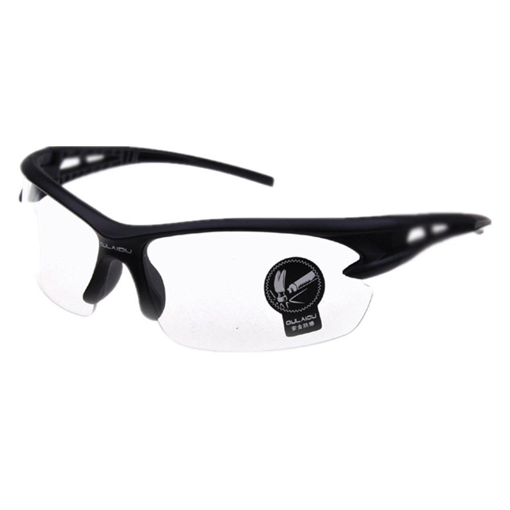 HUASHI Men's Explosion-proof sunglasses outdoor riding glasses battery car bike motorcycle sunglasses Color White