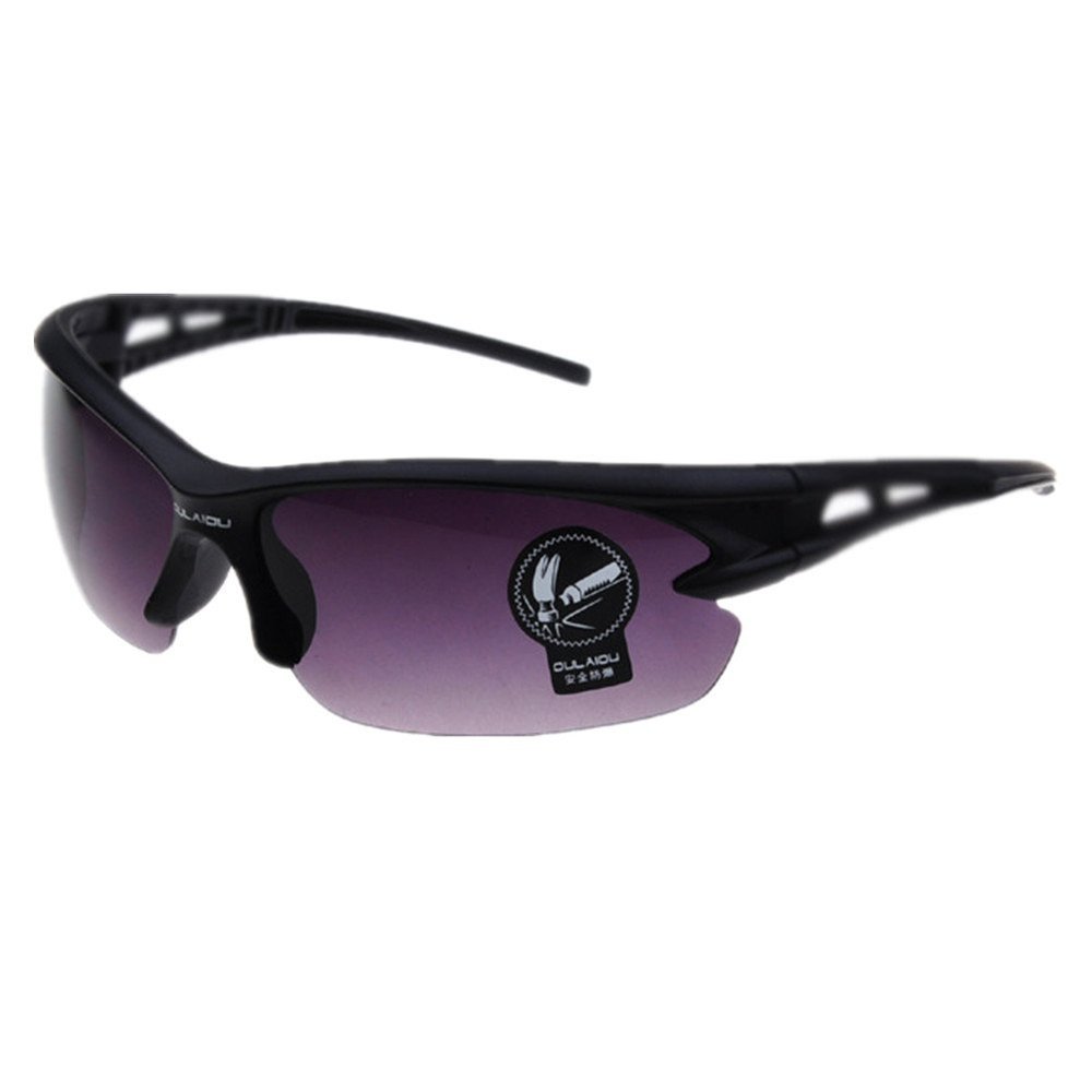 HUASHI Men's Explosion-proof sunglasses outdoor riding glasses battery car bike motorcycle sunglasses Color Gray