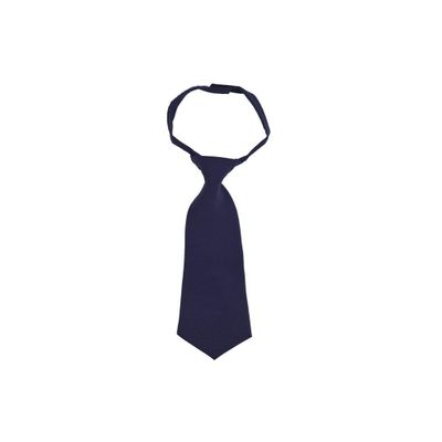 French Toast Boys' Adjustable Solid Tie Size 4-7, Navy, One Size