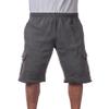 Pro Club Men's Fleece Cargo Short, Charcoal, 7X-Large view 1