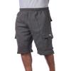Pro Club Men's Fleece Cargo Short, Charcoal, 7X-Large view 3
