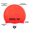 Arena Classic Unisex Soft Silicone Swim Cap for Women and Men, Intensive Training and Racing Comfortable Non-Slip Long Hair Swimming Hat, Fluorescent Red view 2