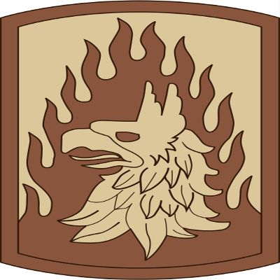 12th Combat Aviation Brigade Desert Camo 3.8 Inch Decal