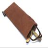 Chamois SMALL Spring Top Squeeze Eyeglass Case/Chamois Clean Material C-346 Red view 2