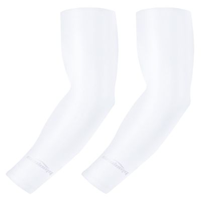 COOLOMG Compression Arm Sleeve for Basketball Baseball Football Volleyball Sports White XS