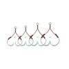 Gamakatsu GA012 68370 Hook Assist Hook, Kamakatsu, Heavy Short, Medium Core Included, No. 5/0, 2 Pairs, Silver view 1