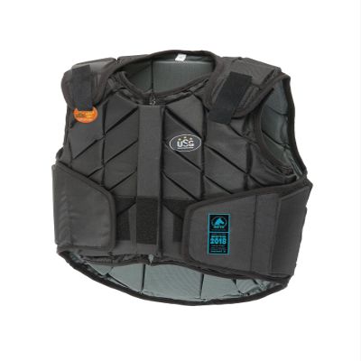 USG Eco-Flexi Panel Safety Vest, EN 13158-2018, Protective Vest, Black, Child M