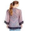 Jessica Simpson Women's Sammy Kimono-Inspired Jacket, Multi Mosaic, Large view 2