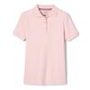 French Toast Little Girls' Short Sleeve Interlock Polo with Picot Collar, Pink, 2T view 1