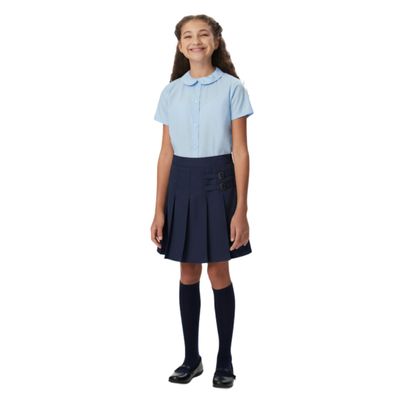 French Toast Girls' Adjustable Waist 2-Tab Scooter, Navy, 2T