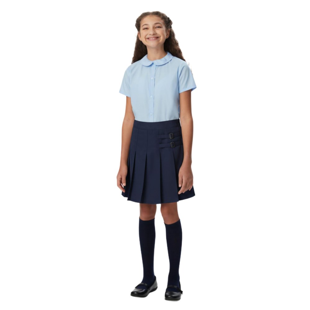 French Toast Girls' Adjustable Waist 2-Tab Scooter, Navy, 2T