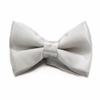 Soophen Solid Color Banded bowtie - Sliver view 1