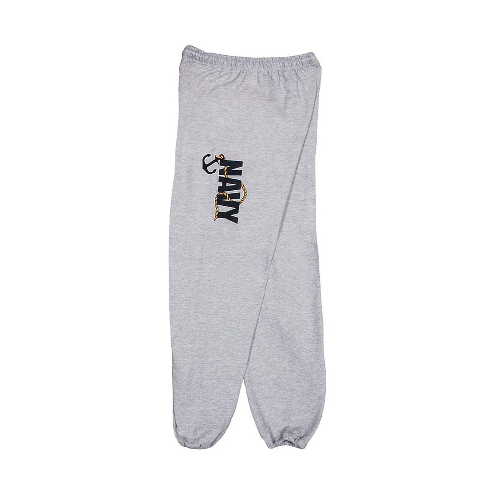 Fox Outdoor Products Navy Anchor Sweatpants, Grey, Medium