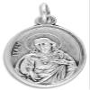 Lot of 5 - Our Lady of Guadalupe / Sacred Heart Jesus 1" Medals Silver Oxidized Made in Italy view 2