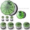 00 gauges Ear Plugs Tunnels Screw Silicone Steel Double Flare Men Black Set Stretching fit Taper 00g 10mm view 3