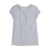 French Toast Big Girls Short Sleeve Crew Neck Tee, Heather Grey, 14/16 view 1